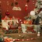 Christmas Metal Buckets, 5 Pieces Christmas Metal Herb Garden Planter, Christmas Decorations Galvanized Tin Bucket Pails for Party Home Table Centerpieces Decor 7.9" L x 5.2" W x 4.3" H